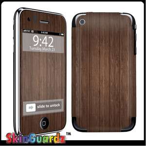 Brown Wood Vinyl Case Decal Skin To Cover Your Apple IPHONE 3G 3GS 