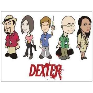    Magnet (Large) DEXTER   Cast Cartoon Caricatures 