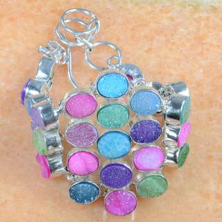 HUGE DRUSY DRUZY BRACELET 7 8 1/2; T6961  