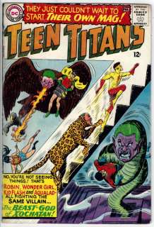   Full Set Robin Kid Flash Wonder Girl Aqualad DC 1966 L@@K  