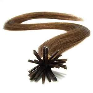   Keratin Stick I Tip Human Hair Extensions Color #10 Light Golden Brown