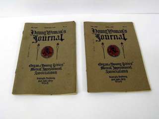 13 PHOTOS (2) 1913 YOUNG WOMANS JOURNAL   FEBRUARY & APRIL   LDS 