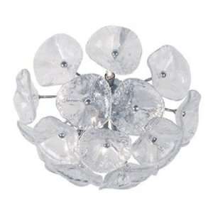  Cassini Collection Clear Glass Flushmount Ceiling Fixture 