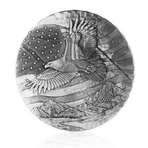  Stars & Stripes Round Hot Mat by Wendell August Made in 