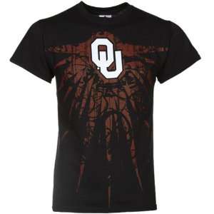 NCAA Oklahoma Sooners Static T shirt   Black:  Sports 