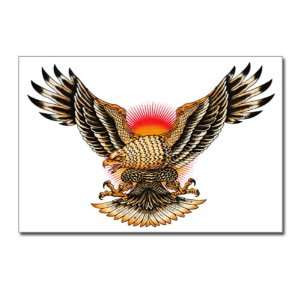  : Postcards (8 Pack) Tattoo Eagle Freedom On Sunset: Everything Else