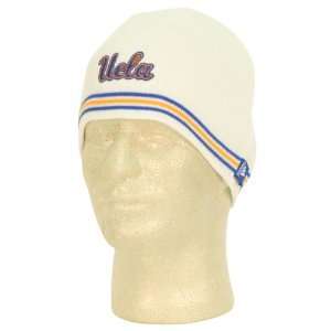   : UCLA Bruins Band Stripe Winter Knit Hat   White: Sports & Outdoors