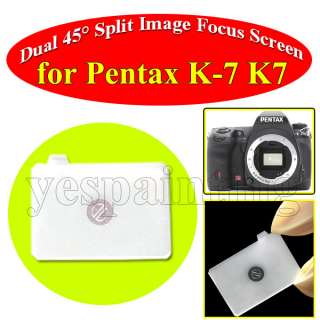 Dual 45° Split Image Focus Focusing Screen Pentax K 7  