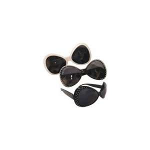  Black & White Studded Sunglasses