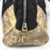 Authentic Prada Black with Snake Printed Leather Handbag Shoulder Bag 