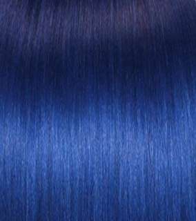 18 45CM 80g CLIP IN 100% HUMAN HAIR EXTENSIONS BLUE