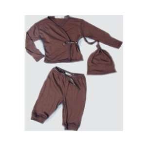  3 Piece Organic Baby Outfit   Chocolate Baby