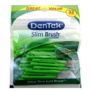  Dentek Slim Brush 32s Deep Clean Tight Teeth: Health 