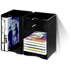  CD / DVD Stackable and Wall Mountable Storage Rack: MP3 Players 