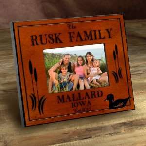   Baby Keepsake: Personalized Cabin Series Wood Duck Picture Frame: Baby