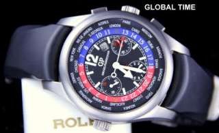    Perregaux World Timer Chronograph 4980 Watch! Titanium Case STUNNING
