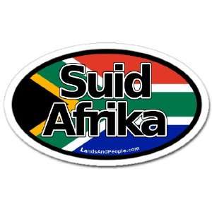  South Africa Suid Afrika in Afrikaans and South African Flag 