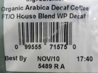 Green Mountain Coffee Organic House Blend Decaf 4lb NEW  