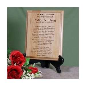  In Loving Memory Personalized Wood Plaque