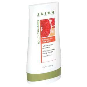Jason Natural Cosmetics Smoothing Lotion, Grapefruit & Aloe Vera, 5 fl 