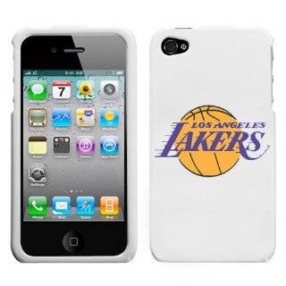 iPhone 4 4S Los Angeles Lakers White Superior Snap on Hard Cover by 