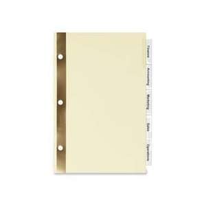 Buff Paper, Clear   Sold as 1 ST   Print insertable tab dividers using 