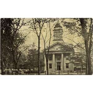 1910 Vintage Postcard   Court House   Hennepin Illinois