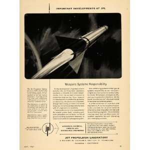   Ad Jet California Institute Technology Weapon War   Original Print Ad