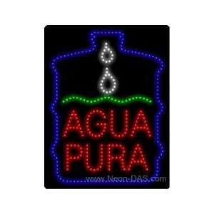  Agua Pura LED Sign 26 x 20
