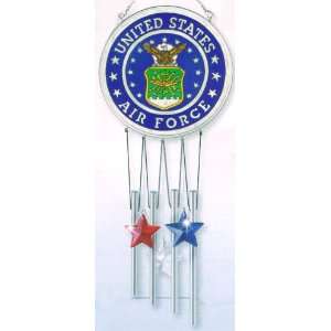  Air Force Stained Glass Wind Chimes: Home & Kitchen
