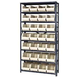 Steel Storage System 12 x 36 x 75, 10 Shelves 36 QUS240CL, 12 QUS240CL 