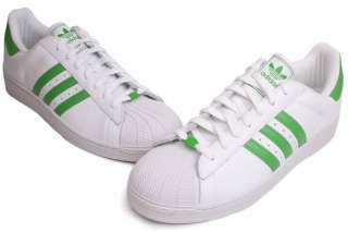 Adidas Originals Superstar II 2 White Green 043489 Mens New Shoes Size 