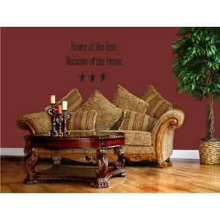 Home Of The Free Because Of The Brave   Vinyl Wall Art Decal Stickers 