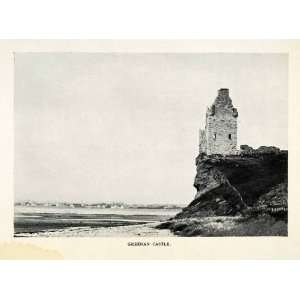   House Firth Clyde Ruins   Original Halftone Print