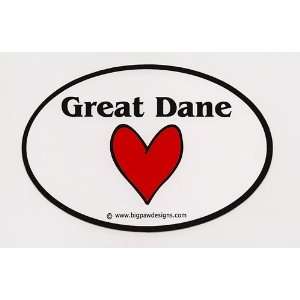  Great Dane Love Sticker: Patio, Lawn & Garden