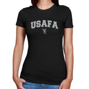Air Force Academy Falcon Tee Shirt : Air Force Falcons Ladies Black 