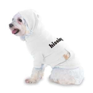  hissing Hooded T Shirt for Dog or Cat LARGE   WHITE: Pet 