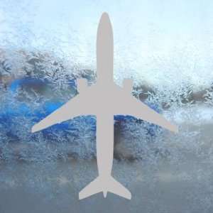  Boeing 777 300 Jet Airliner Gray Decal Window Gray Sticker 