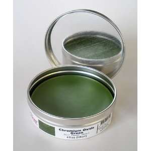   Chromium Oxide Green 4 fl oz (118 ml) in Metal Cup Arts, Crafts