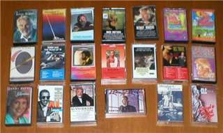 Lot of 20 Music Cassette Tapes ~ Kenny Rogers, Whitney Houston, James 