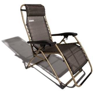Strathwood Basics Anti Gravity Adjustable Recliner Chair, Dark Brown 