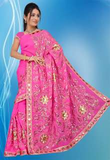   wedding Embroidery Sequin Sari Saree blouse,skirt pre stitch pleat