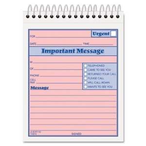  TOPS Telephone Message Book with Fax/Mobile Section 