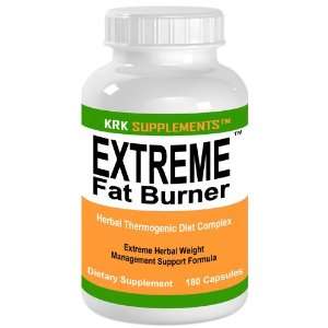 Extreme Fat Burner 180 Capsules Weight Loss Diet Pills KRK SUPPLEMENTS