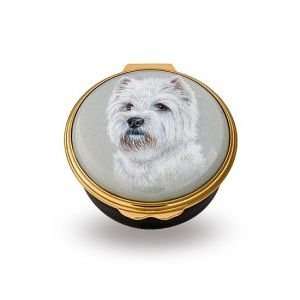  West Highland Terrier Enamel Box: Home & Kitchen
