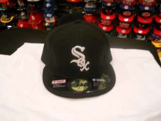 New Era 59 Fifty Black White Soxs Hat!! Brand New with Tags LOOK 