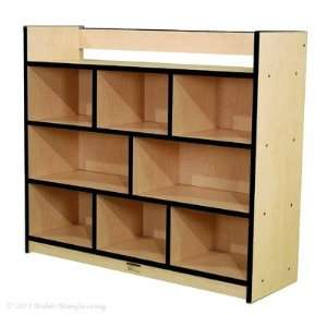  Youth Single Sided Storage Unit with Book Rack Finish 