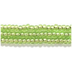   Czech Silver Lined Seed Bead, Light Pale Green Round Hole, Size 10/0