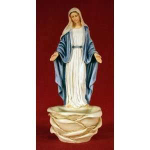  Our Lady of Grace Holy Water Font   Alabaster   6