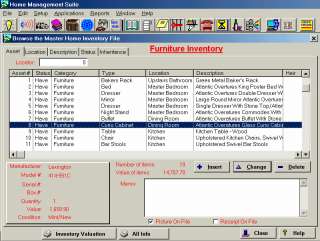 Home Inventory Software, Insurance, Security  